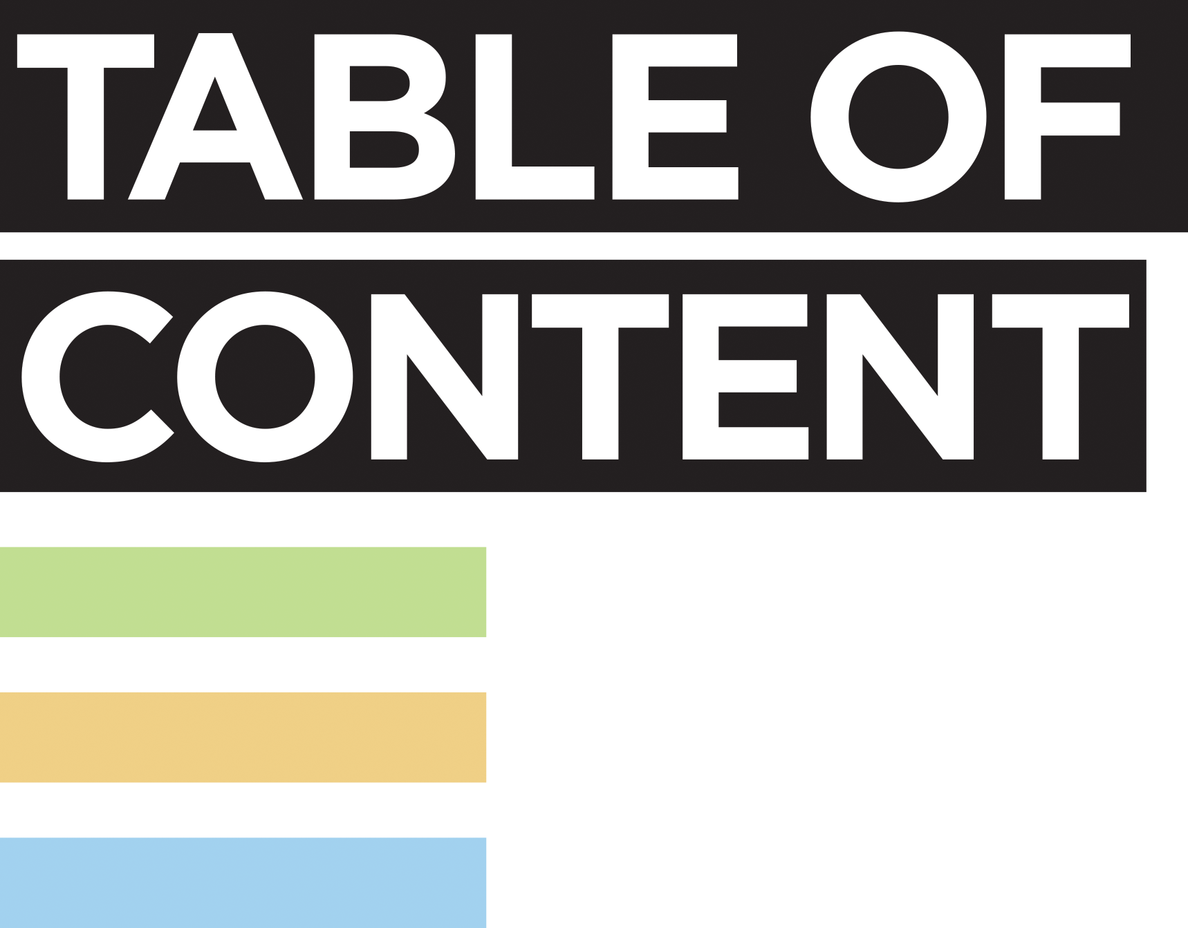 Tom Krueger - Table of Content